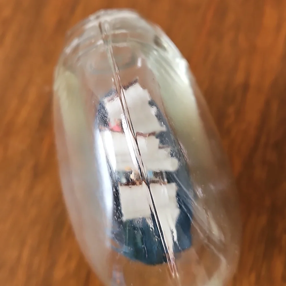 Vintage John Madison Three Mast Ship In A Bottle - Picture 11 of 12